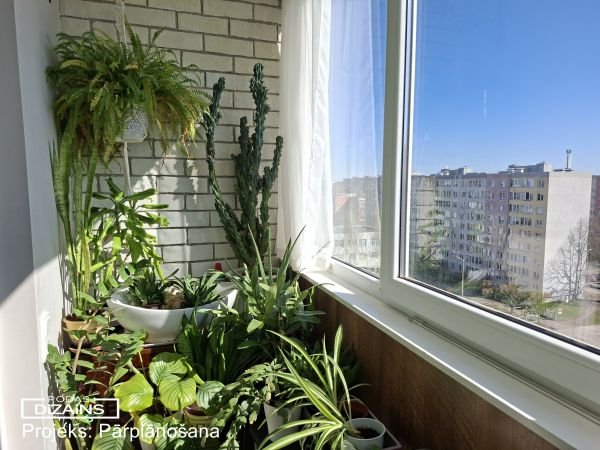 Lodzija 104. sērijā pēc remonta, Rīgā