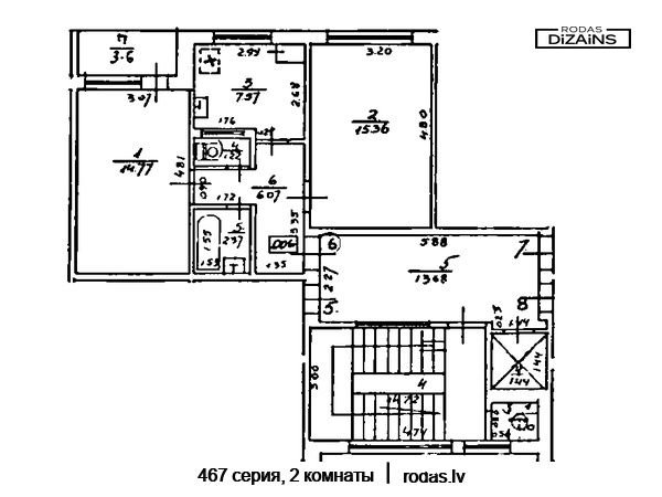 467-seriya-2-komnaty-plan-riga-rodas-A-R-01